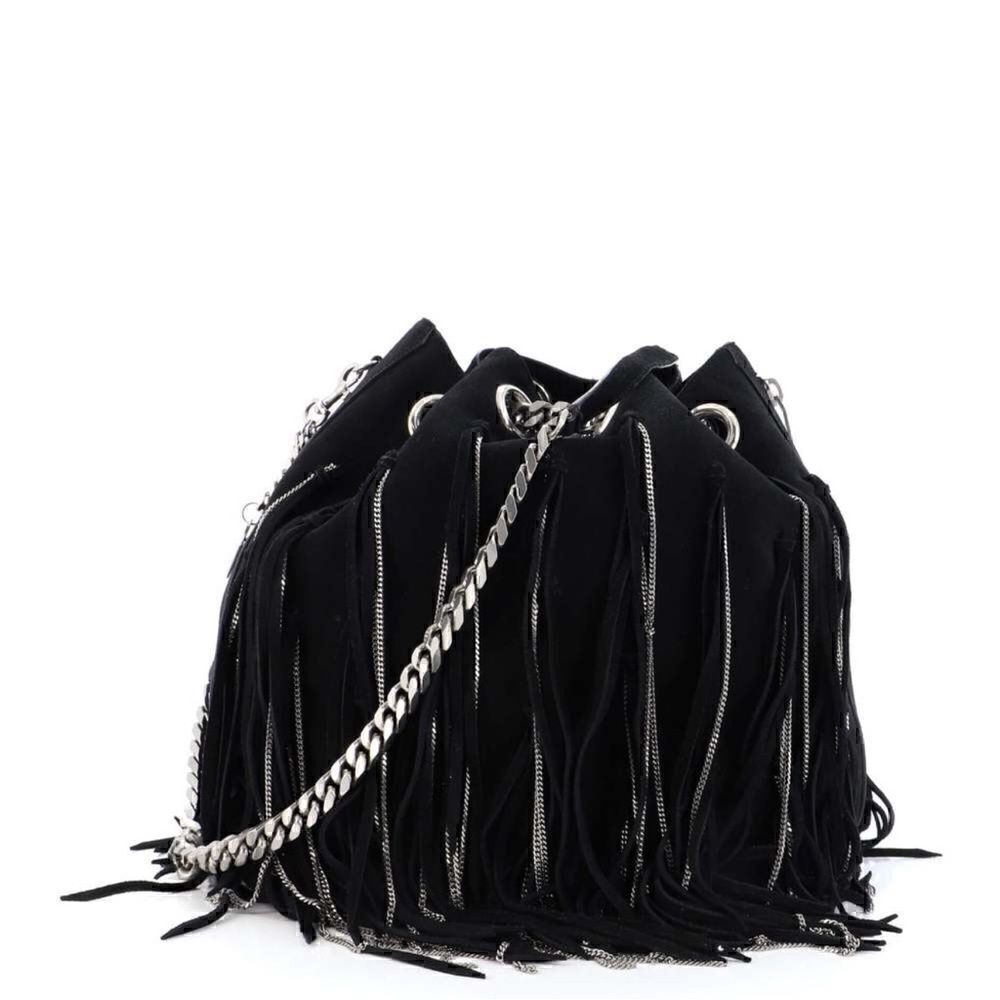 YSL Saint Laurent emmanuelle fringe bucket bag